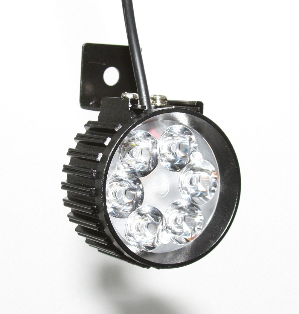 Фара с сигналом 48-60v 6 диодов кабель 1.6м для электросамокатов электровелосипедов