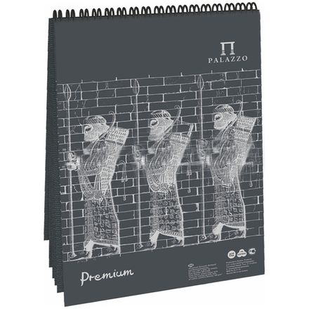 Альбом для пастели А5, 30л, на гребне, бумага Черная 160гр/м, Лилия Холдинг Dark Ground, холст