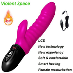 Вибратор с подогревом Vibration Digiheatnc (Цвет: розовый)