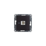 GLOSSA РОЗЕТКА компьютерная RJ45 кат.5Е, ШОКОЛАД