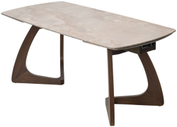 Стол DAKAR 180 GLOSS AMBER JADE SOLID CERAMIC / Орех, ®DISAUR