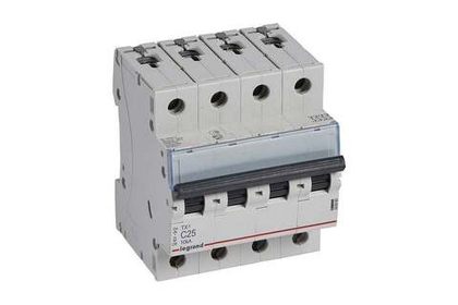 Автоматический выключатель C25A 4П 6000/10kA Tx3 Legrand