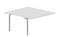 Составной стол на 2 рабочих места 138х156,6х75см (4 громмета) - приставной элемент