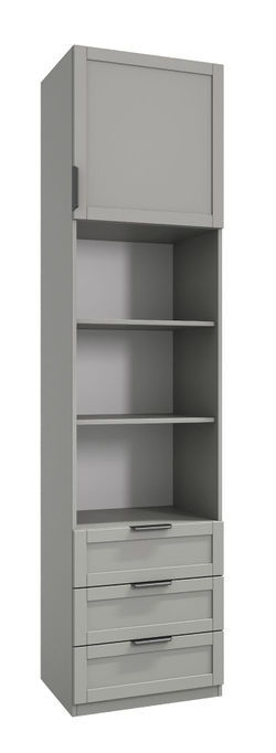 Шкаф для одежды, стеллаж Нордик, серый