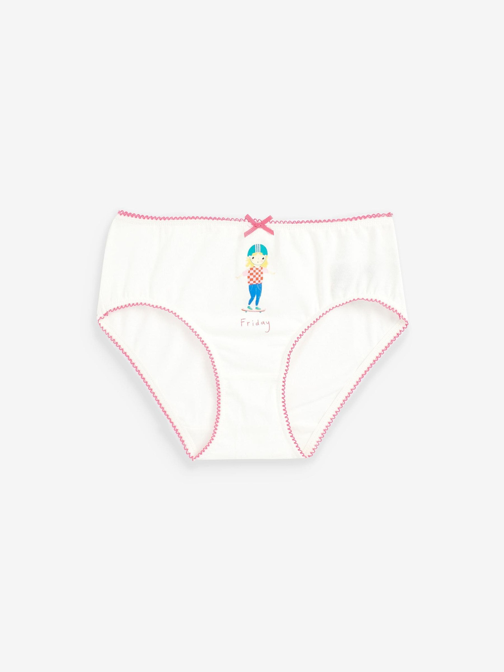Трусы для девочки Next 166-037, 7 шт., Белый