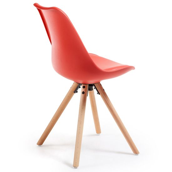 Стул Lars красный пластик La Forma Испания 