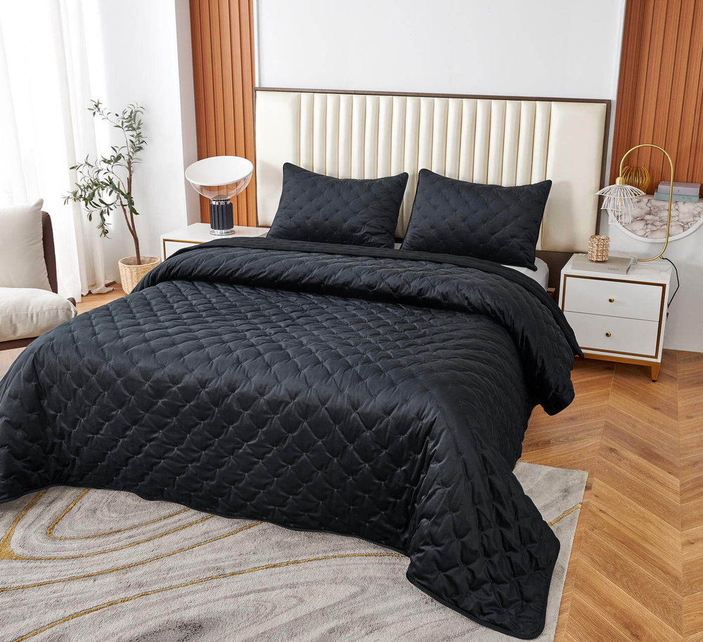 Покрывало 240x260 Sofi De MarkO Лея черное