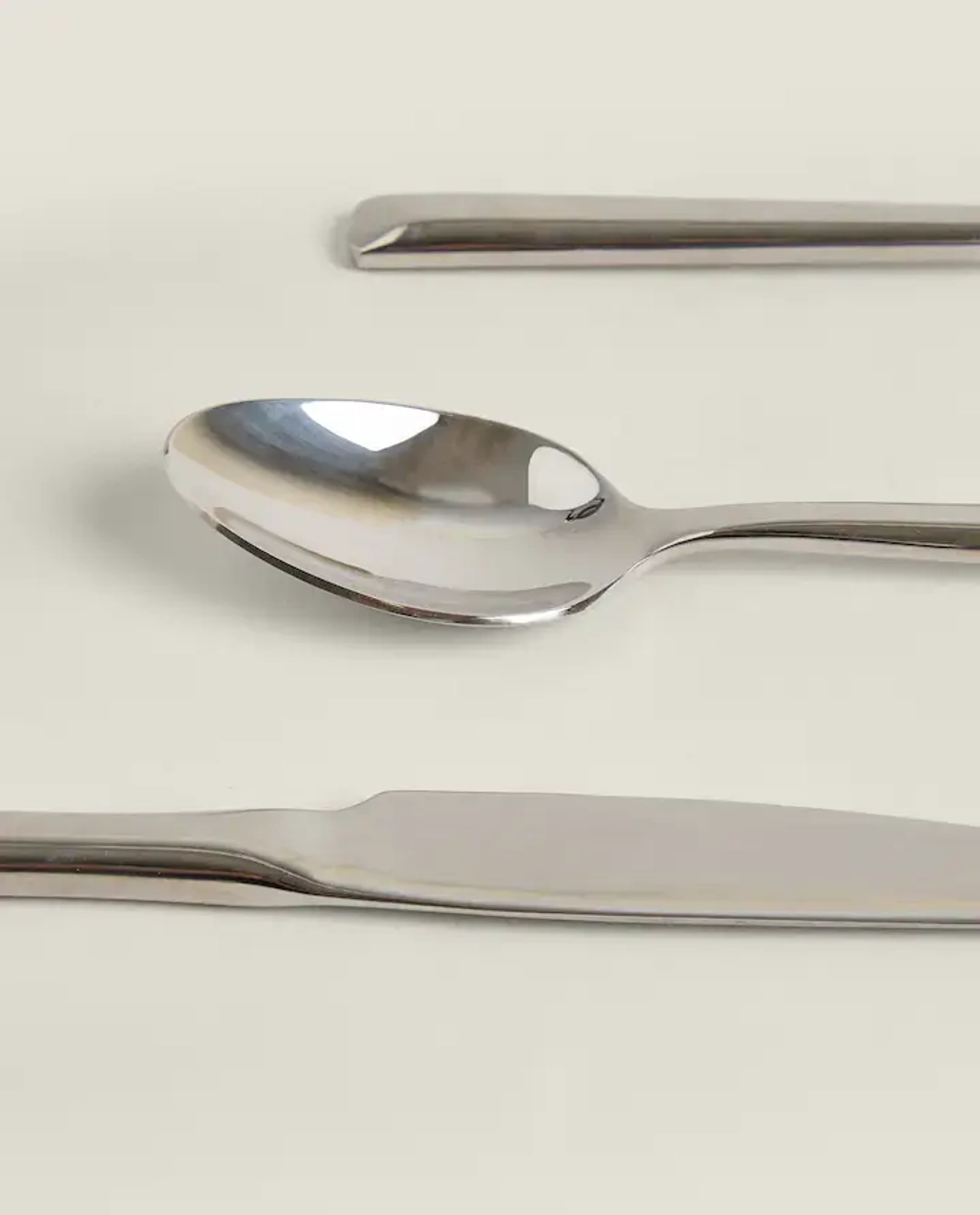 ZARA HOME НАБОР СТОЛОВЫХ ПРИБОРОВ ИЗ КОВАНОЙ СТАЛИ ( 4 ПРЕДМЕТА), СТАЛЬНОЙ