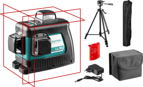 KRAFTOOL LL 3D #3 нивелир лазерный со штативом ST-160, в коробке