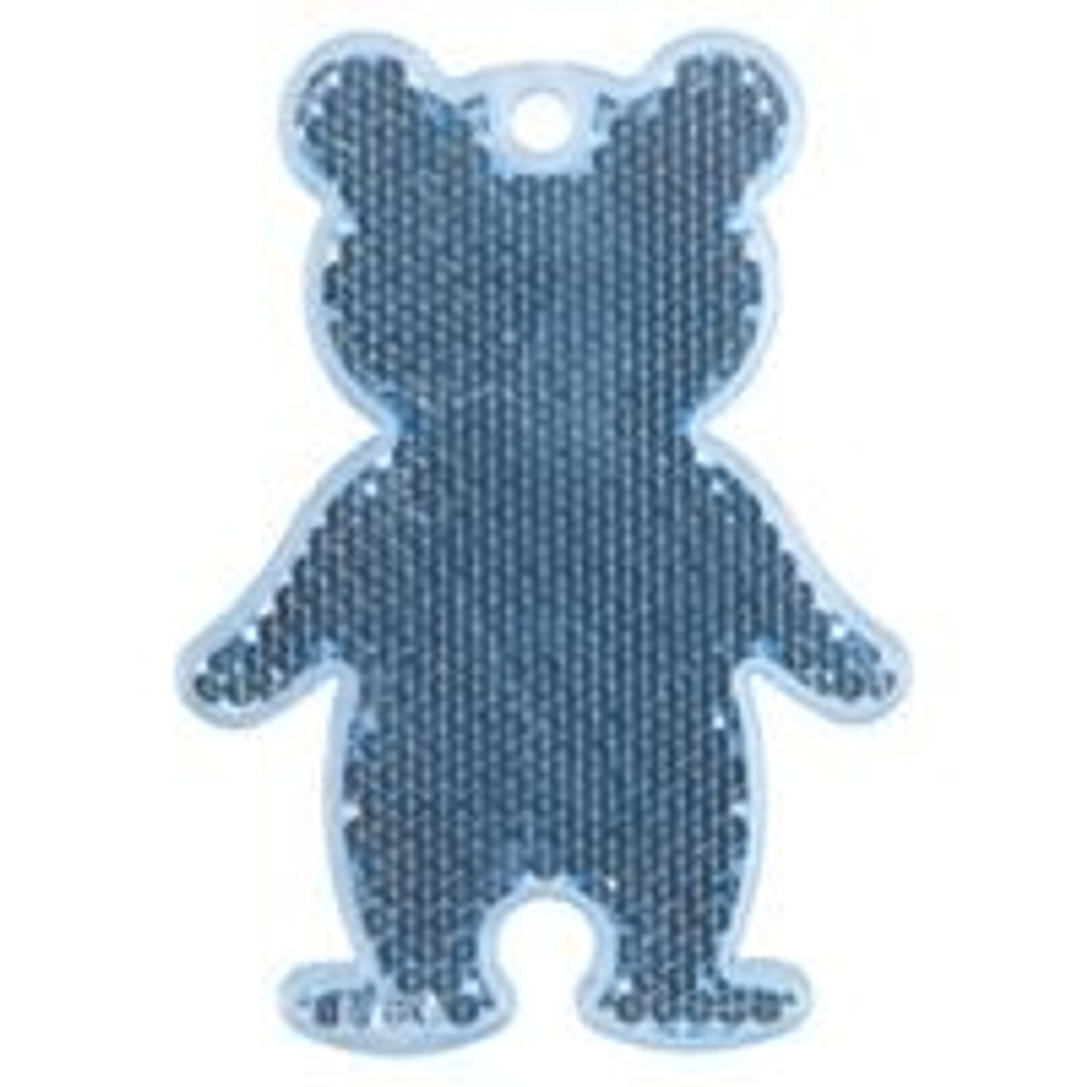 Пешеходный светоотражатель «Мишка», синий