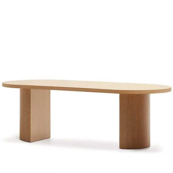 Стол Nealy с дубовым шпоном в натуральной отделке, 240 x 100 см