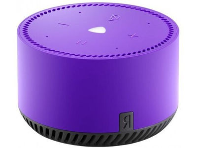Умная колонка ЯНДЕКС Станция Лайт 5Вт, с голосовым помощником Алиса, фиолетовый