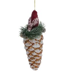 GAEM Украшение новогоднее "Шишка", L8 W8 H18,5 см