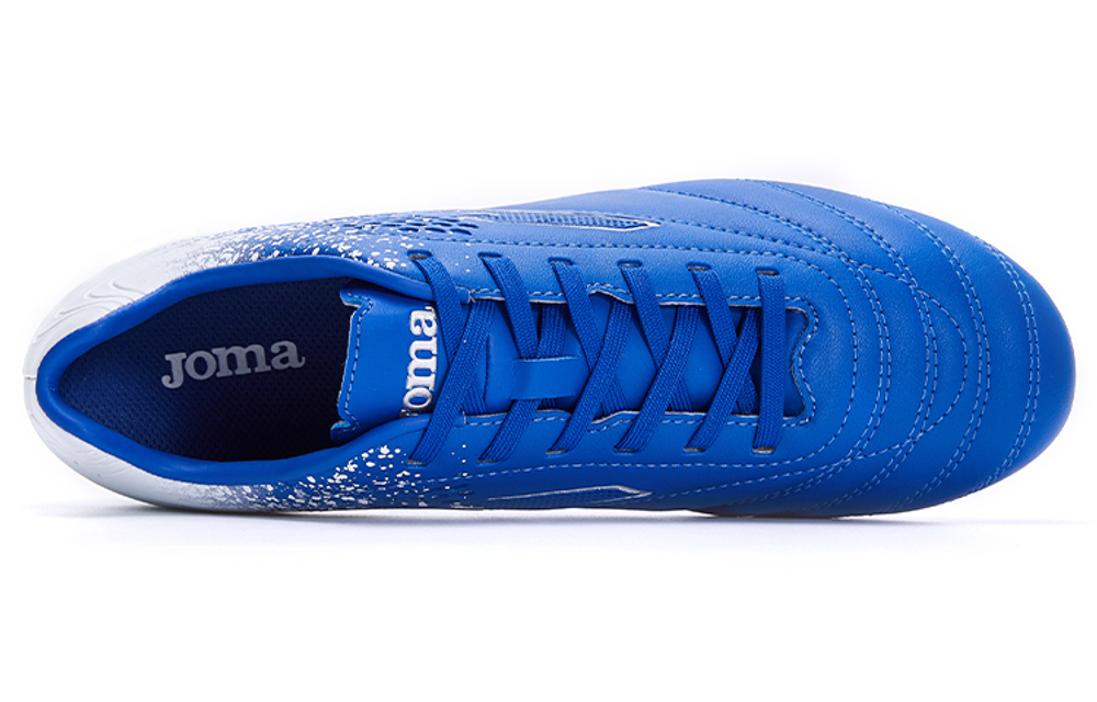 JOMA Homer lace-up MG (rubber short nails) non-slip wear-resistant football shoes men's blue and white