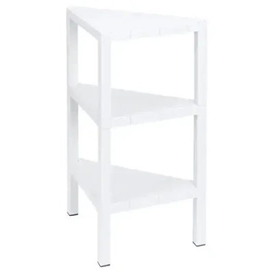 Этажерка угловая напольная NATURE Белый 33*33*72,5 см
