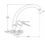 Смеситель для кухни ZEGOR PUD4-A045