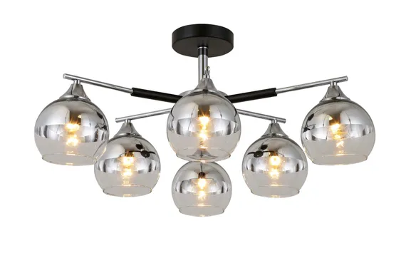 74539/6 CHROME+BLACK (1) Люстра (RL) #