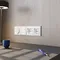 Розетка встраиваемая VOLTUM S70 с заземлением и защитными шторками, 16А, с USB, A+A, (белый глянцевы vls040401