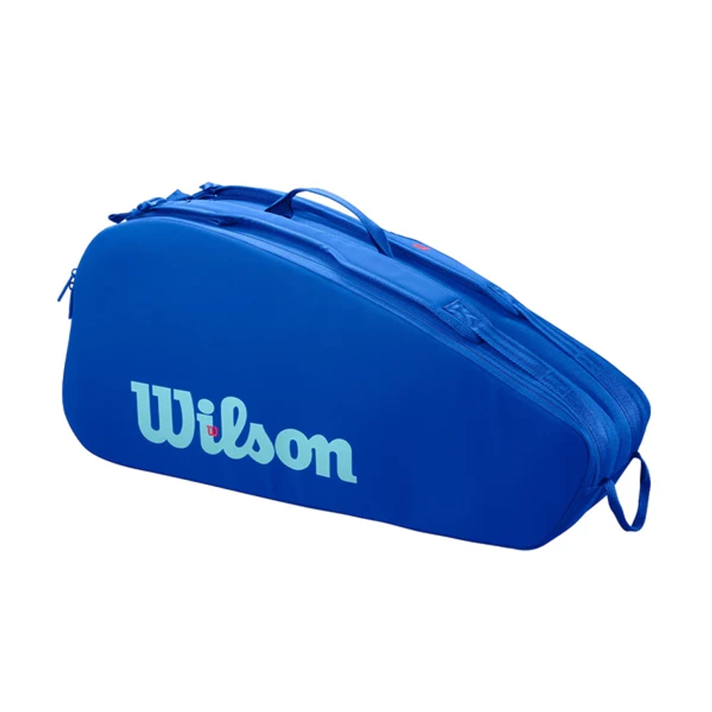WR8044401001, Чехол-сумка для ракеток Wilson ULTRA V5 TOUR 6PK Blue (синий), Китай
