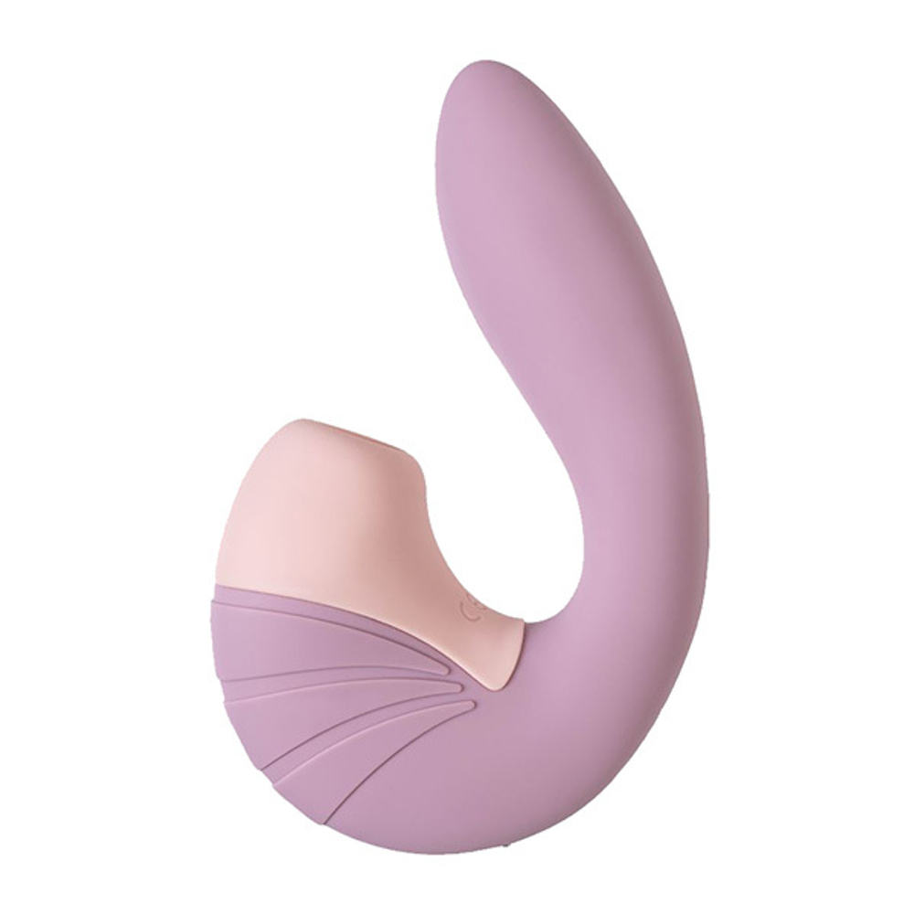 Сиреневый вибратор 16,9см с вакуумным стимулятором Satisfyer Supernova