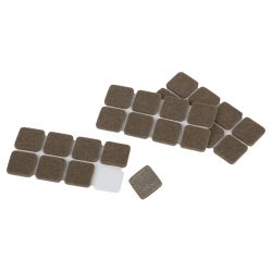 Накладки СИЛА SFELT-22х22 защитные фетровые самоклеящиеся квадратные 22х22 мм 24 шт. | Сила