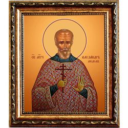 Александр Медем мученик. Икона на холсте.