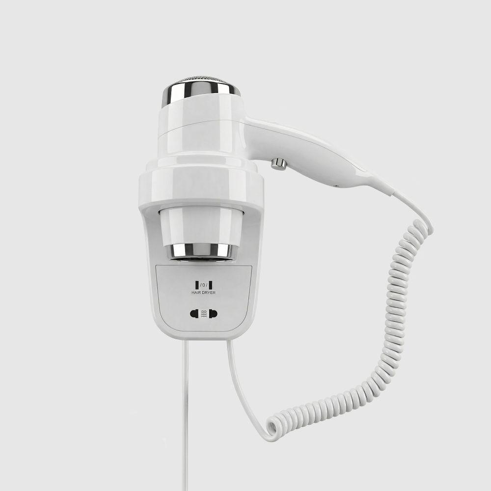 Фен настенный 2200 W ABS HOTEL LINE 02012.W белый