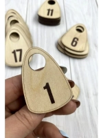 Номерки гардеробные дерево