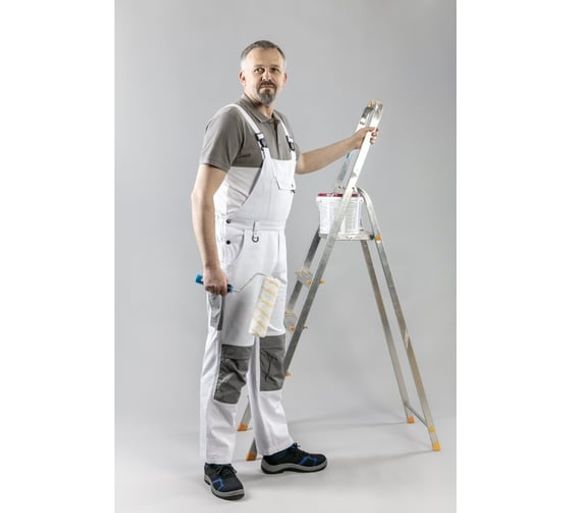 Полукомбинезон рабочий белый SALM Högert, арт. HT5K362