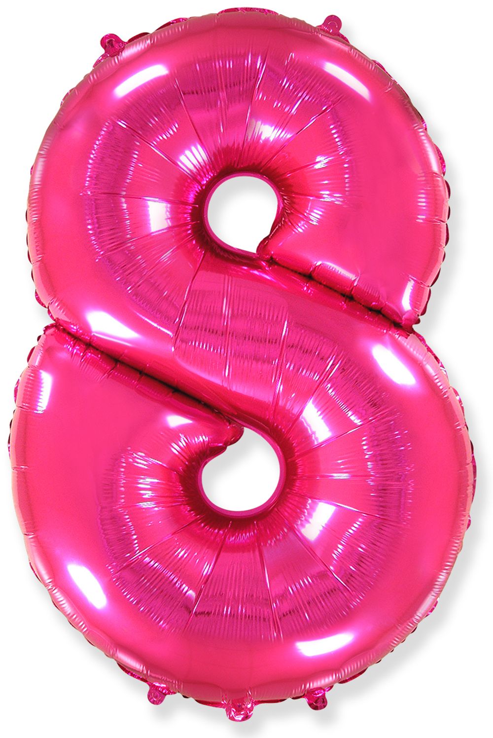 Шар (40"/102 см) Цифра, 8, Фуше, в упаковке