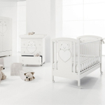 Детская кроватка Erbesi Lulu 125х65 см белый