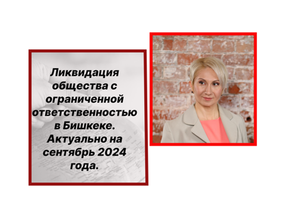 Ликвидация общества с ограниченной ответственностью в Бишкеке. Статья