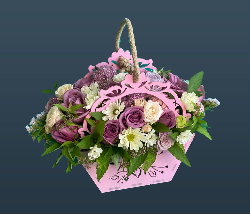 Коробочка розовая