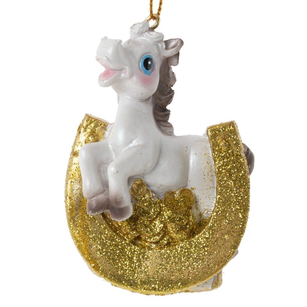 GAEM Фигурка декоративная подвесная "Лошадка", L5 W3 H7,5 см, 6в.