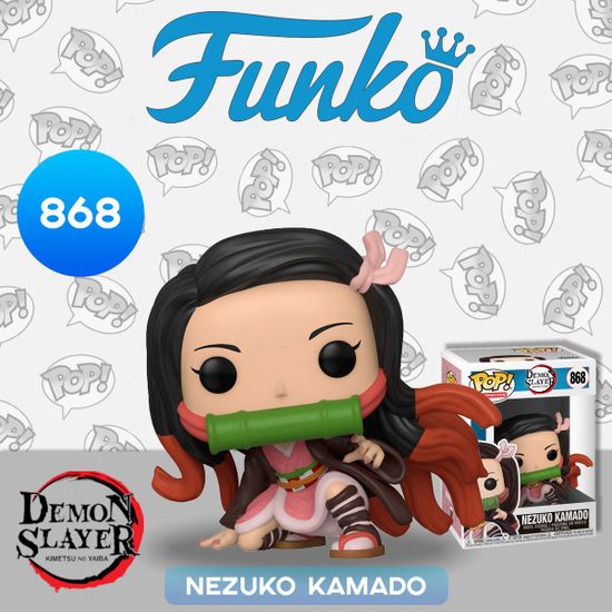 Фигурка Funko POP! Animation Demon Slayer Nezuko Kamado (868) 49013 / Фигурка по мотивам аниме "Клинок, рассекающий демонов", Незуко Камадо. Товар уцененный