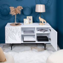 Тумба под ТВ Тропик 117см Классика Айс Найт Сильвер