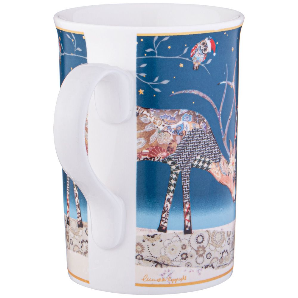 КРУЖКА ЗАВАРОЧНАЯ LEFARD "CHRISTMAS" С СИТОМ И КРЫШКОЙ 300 МЛ ПЕЧВОРК (КОР=24ШТ.)