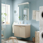 Тумба для ванной  - HAVBÄCK / ORRSJÖN/  HAVBАCK / ORRSJОN IKEA/ХАВБЕК / ОРРДЖЕН ИКЕА, 70х82 см, белый/бежевый