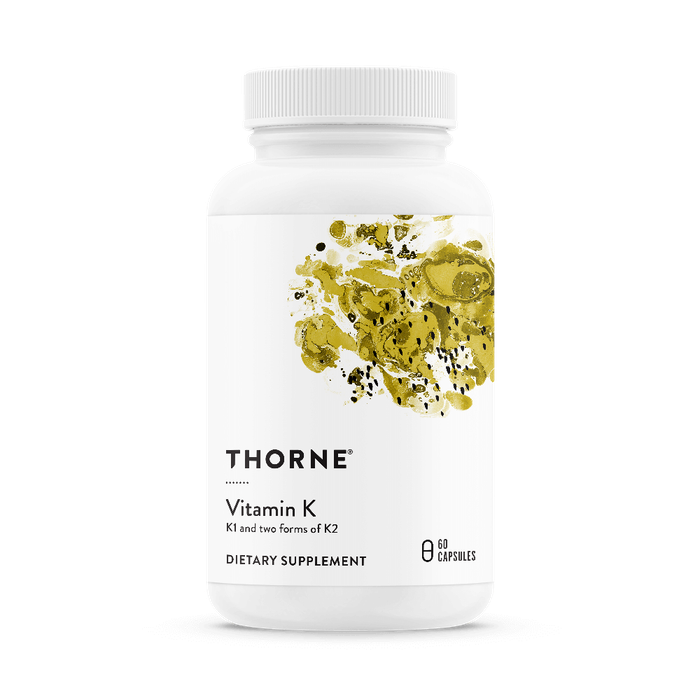 Витамин К, Vitamin K, Thorne Research, 60 капсул