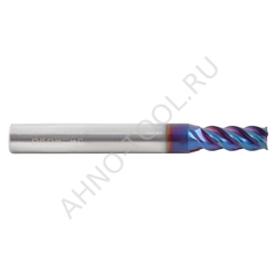 Фреза твердосплавная   4мм (L=50, l=11, хв=4) Z4 45° по закаленной стали BRHM-4E-D4.0S HRC65 AHNO