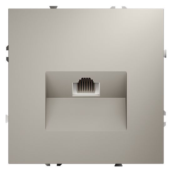 Розетка компьютерная встраиваемая VOLTUM S70 RJ45 кат.6, (кашемир)