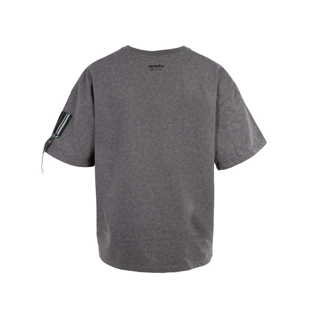 Купить Футболка Heartz Pixelart Washed Kimono Темно-серая Футболка Heartz Pixelart Washed Kimono Темно-серая