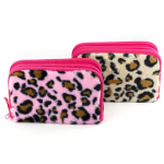 Пенал 2 отделения Alingar, искусственный мех, молния, 115 х 190 мм, "Леопард", леопардовые пятна