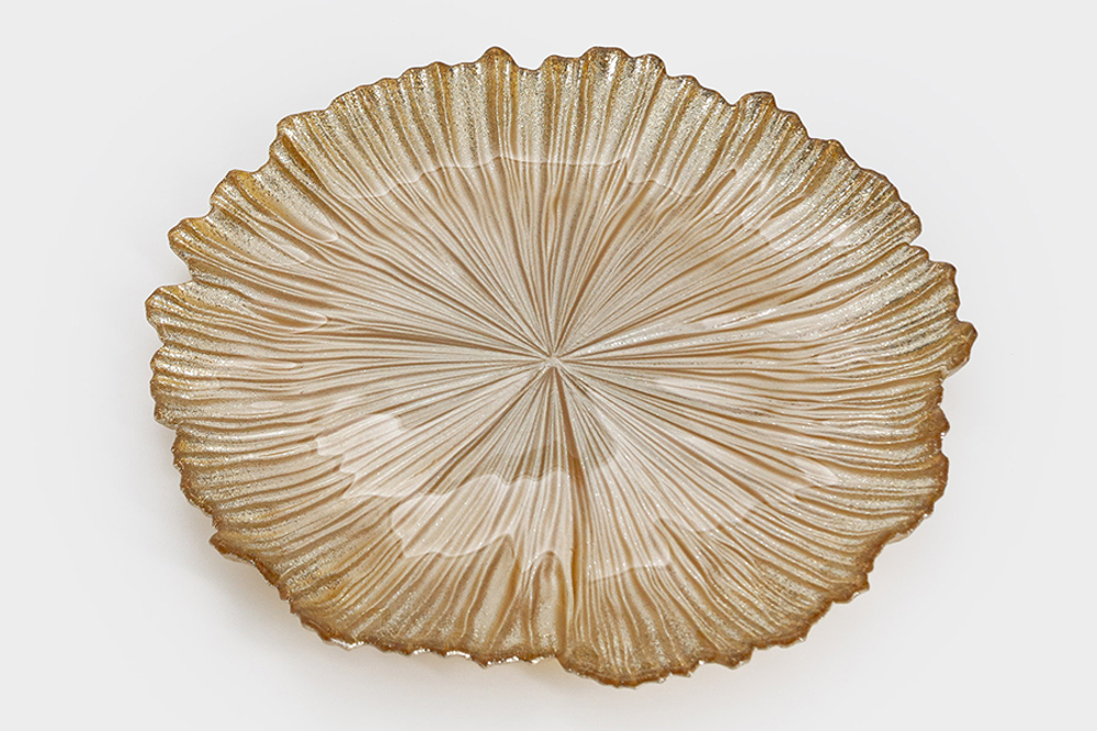Тарелка закусочная 21см Anna Lafarg Ray золотистая