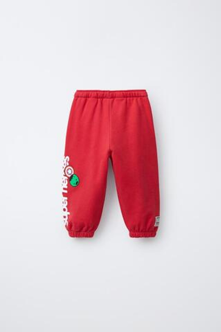 ZARA БРЮКИ-ДЖОГГЕРЫ THE AVENGERS © MARVEL, КРАСНЫЙ