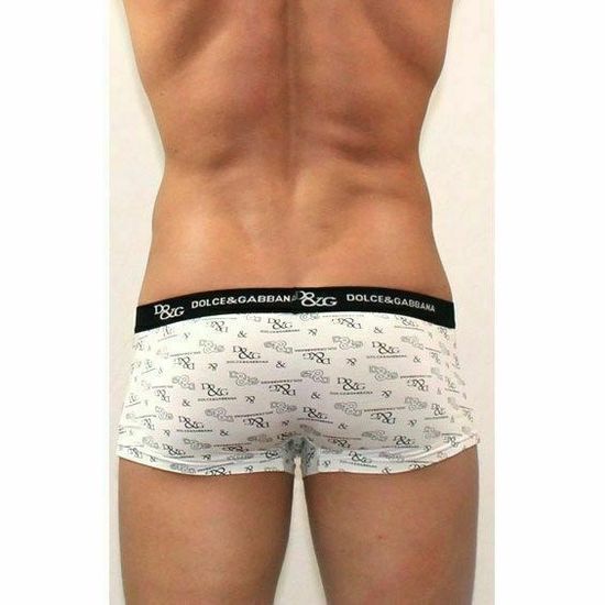 Мужские трусы боксеры белые D&G White Boxer