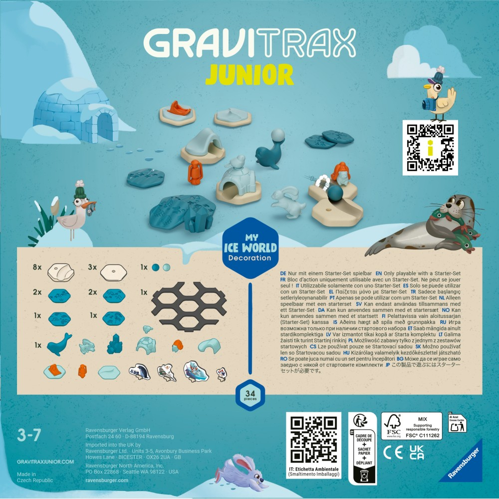 Ravensburger - GraviTrax Junior Запасной набор Ледяное приключение 237487