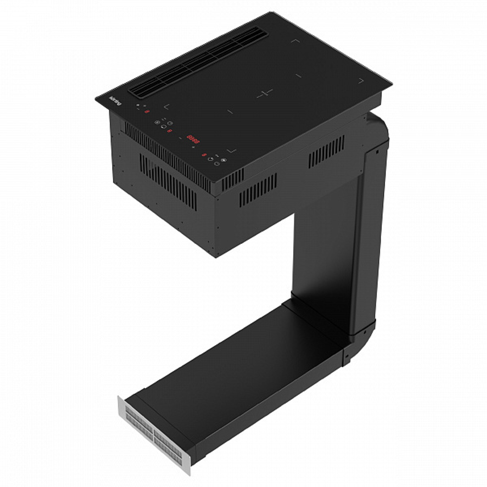 Индукционная варочная панель с интегрированной вытяжкой Korting HIBH 40980 NB фото 