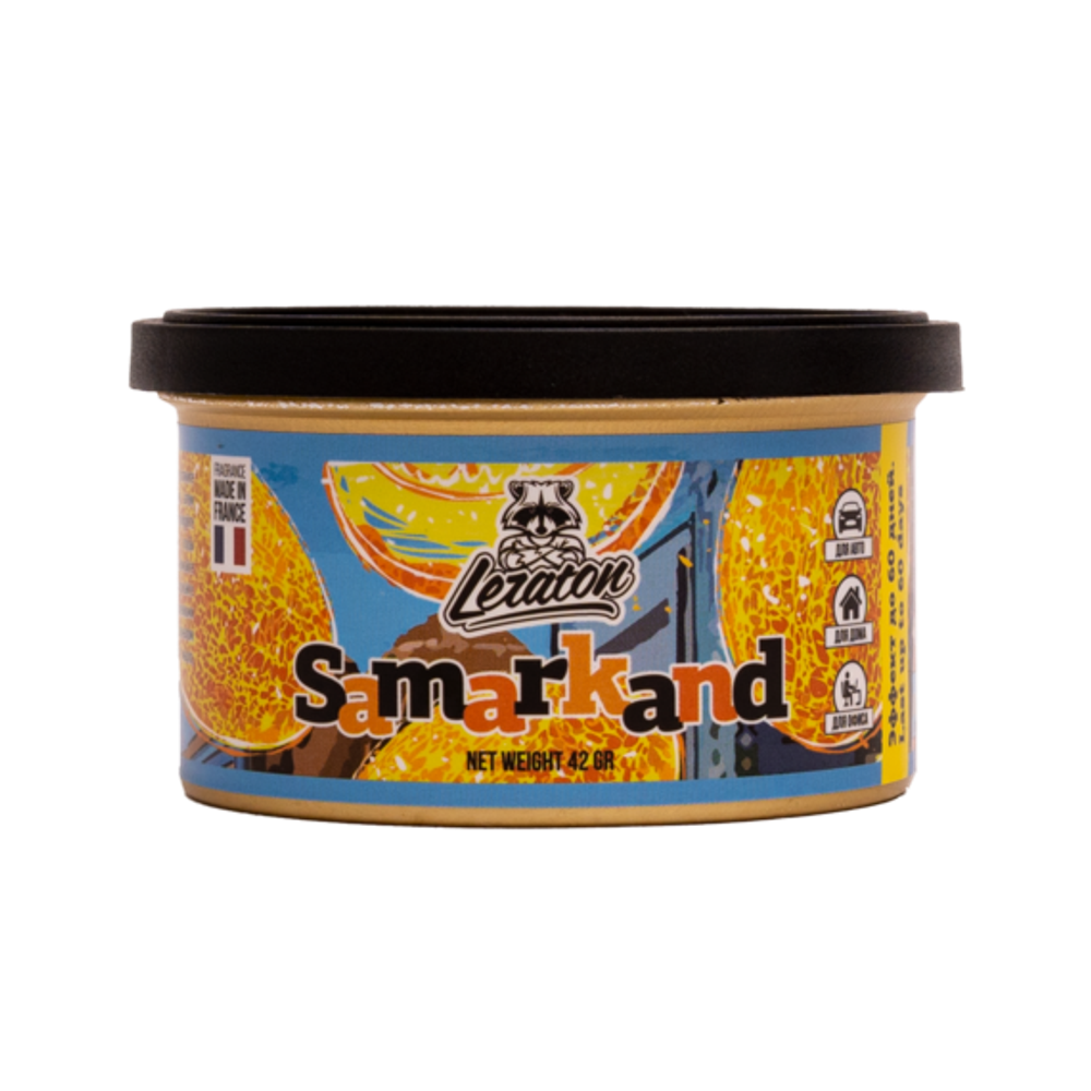Leraton Ароматизатор для автомобиля в банке Samarkand (Melon/Дыня)