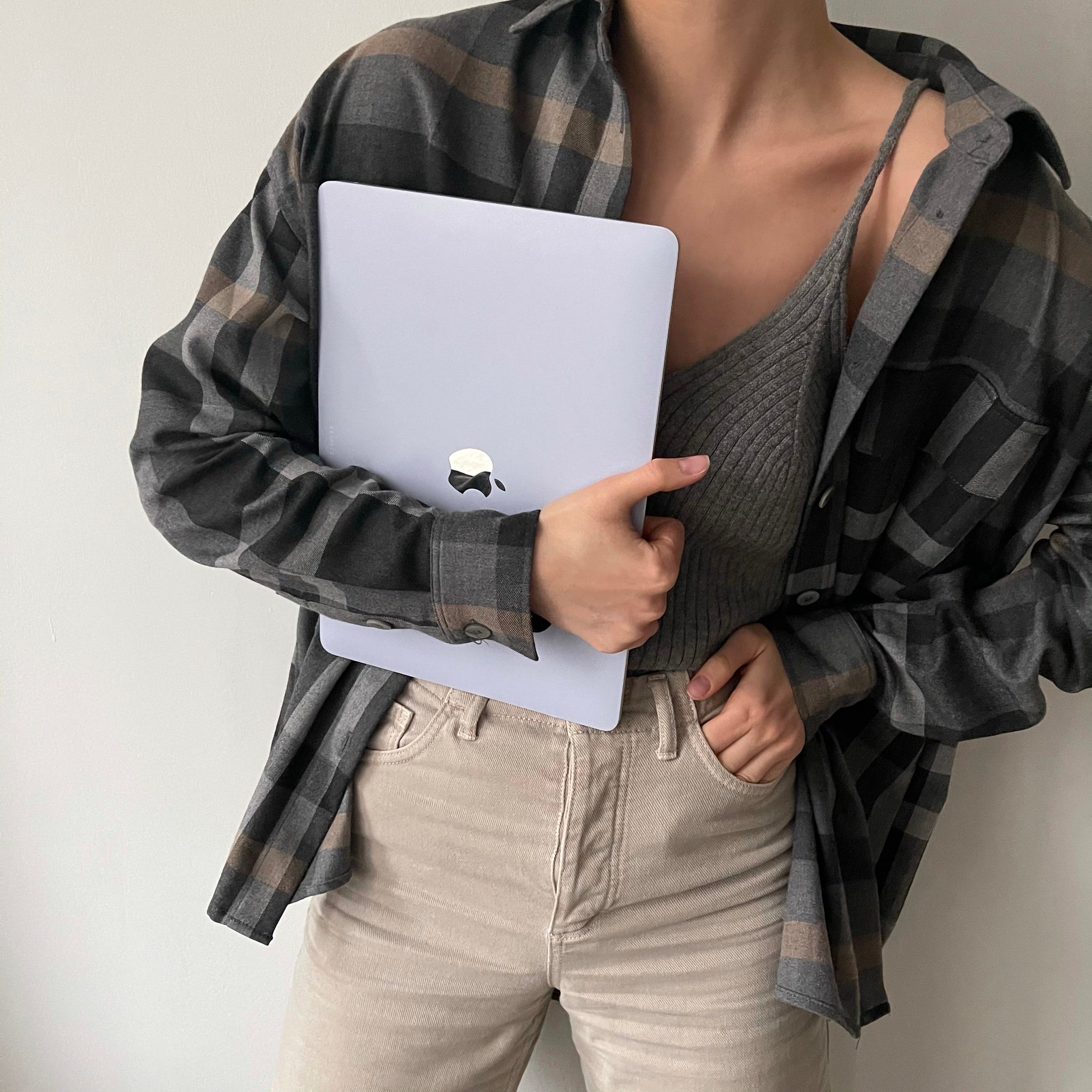 Виниловая наклейка LIGHT BLUE для MacBook